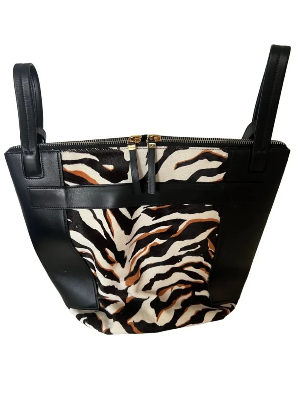 BALENCIAGA Limited Bergdorf Goodman 111th Aniv Zebra CalfHair Kendall Bucket Bag - Picture 12 of 16